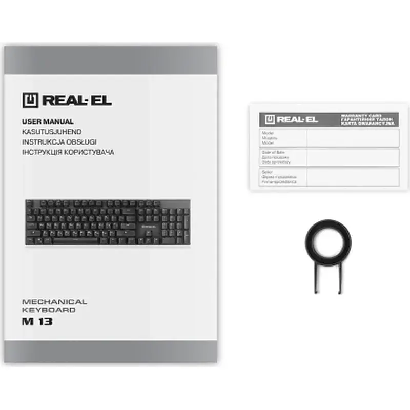 Клавіатура REAL-EL M 13 USB Grey (EL123100045) - фото 9
