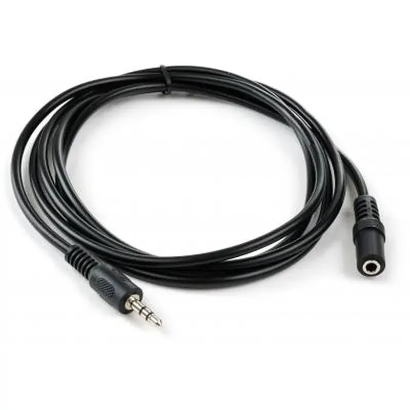 Кабель мультимедійний 3.5mm M to 3.5mm F 1.8 m Vinga (VCPDCJ35MF1.8BK) - фото 2