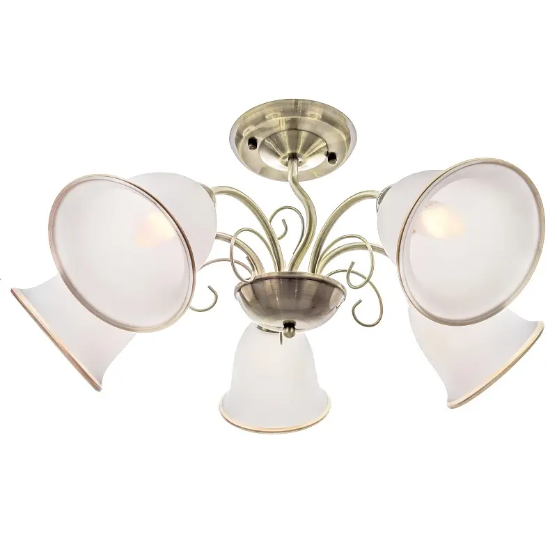 Люстра потолочная Brille классическая E27 60W BZ (LK-575C/5) - фото 5