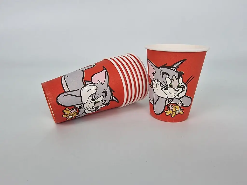 Паперовий одноразовий стакан з малюнком об'єм 250 мл "Tom and Jerry" Маестро 50 шт/уп. - фото 5