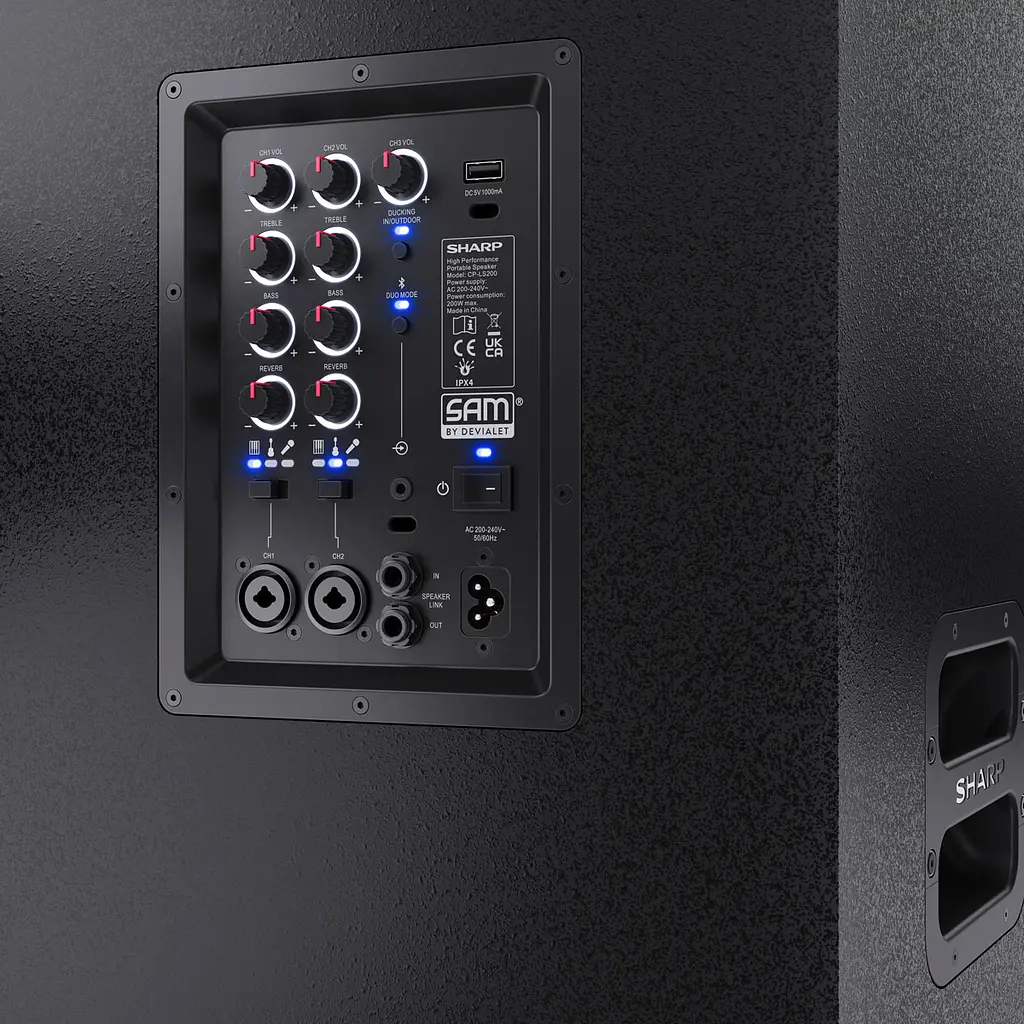 Портативна колонка Sharp SumoBox Pro CP-LS200 - фото 12