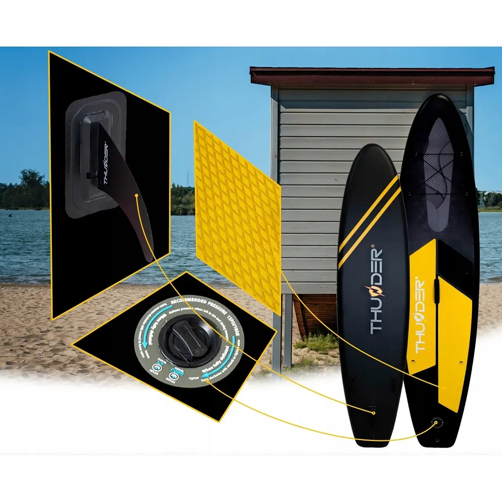 Надувна дошка SUP THUNDER Raven 320 см з веслом - фото 7