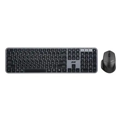 Комплект 2E MK440 Wireless/Bluetooth UA Black/Grey (2E-MK440WBGR_UA) - фото 5