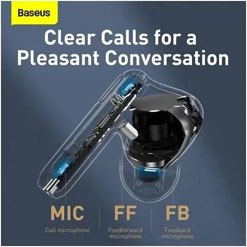 Навушники Baseus Simu ANC S2 Bluetooth сірі (NGS2-0G) - фото 6