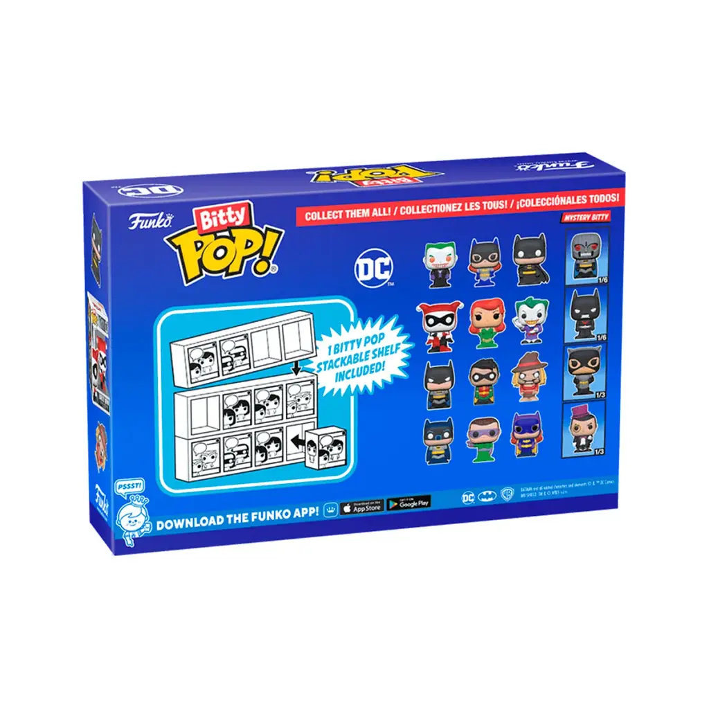 Набір ігрових фігурок Funko Bitty Pop! вініл 2,5 см серія DC 4 фігурки асорт. - фото 2