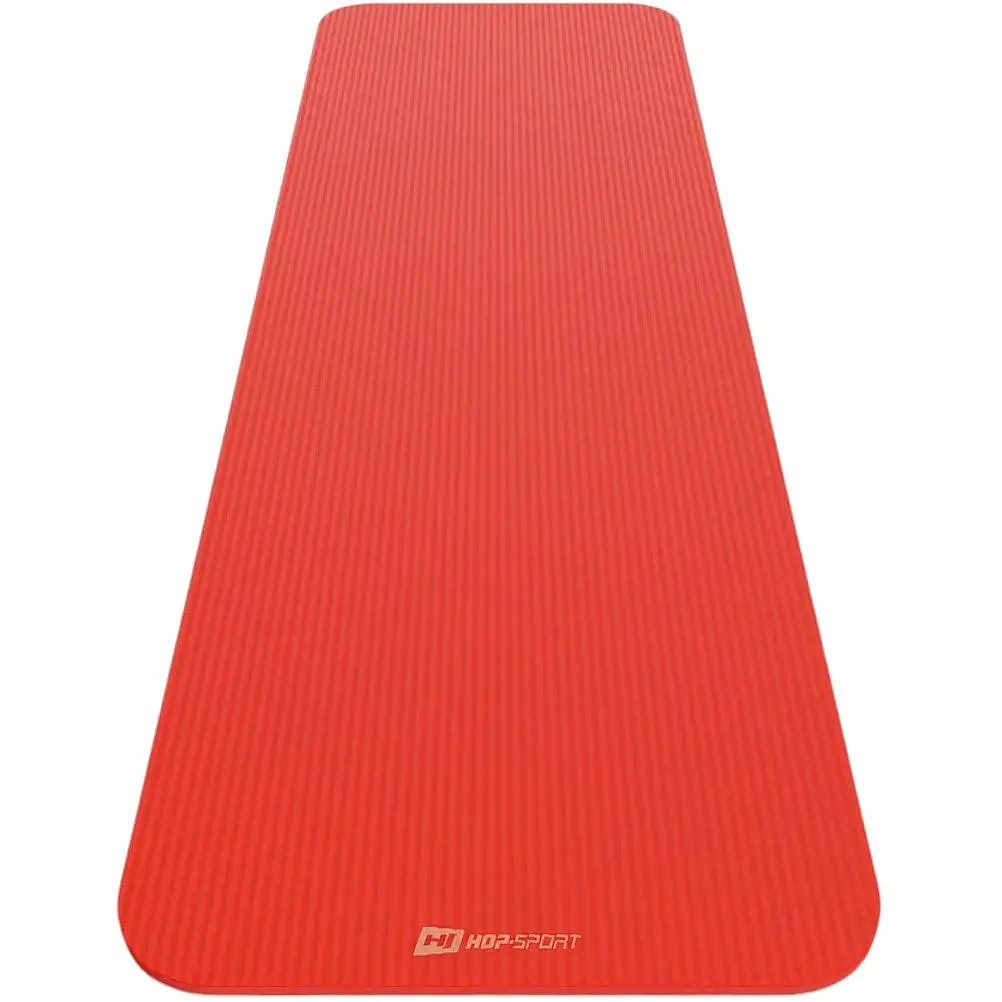 Коврик для йоги Hop-Sport HS-NB015GM NBR 1.5 см ярко-красный - фото 2