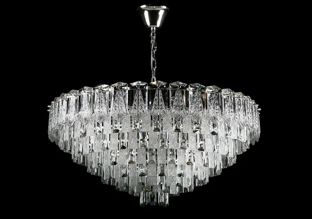 Кришталева люстра Splendid Ray L8532/800/16A (SR) розкішна підвісна люстра з каскадом кришталю в хромовому корпусі - фото 2
