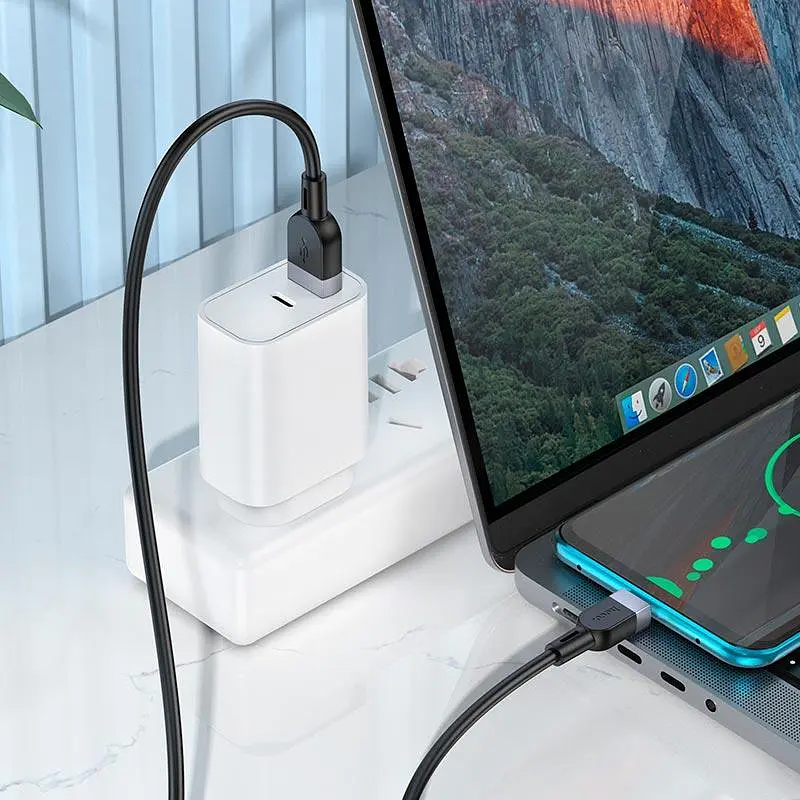 Кабель Hoco Type-C Energy silicone charging data cable X109 3 м 3A - фото 2