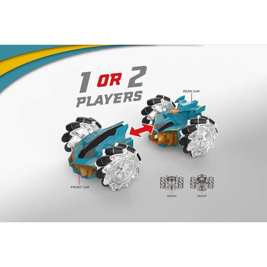 Машинка іграшкова Revolt на радіокеруванні 2в1 Split Racer з ефектами синя (TG1012 BLUE) - фото 5