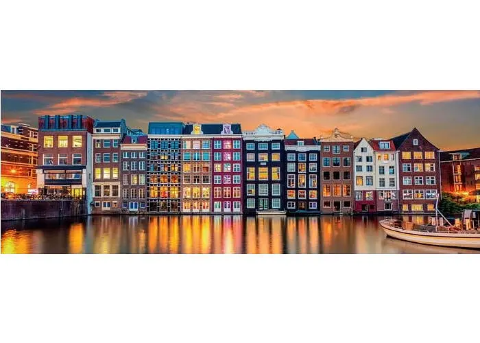 Пазл Clementoni High Quality Collection: Яскравий Амстердам, Нідерланди (High Quality Collection - Bright Amsterdam Panorama Puzzle - 1000 pcs.), 1000 ел. (панорама) (39897) - фото 2