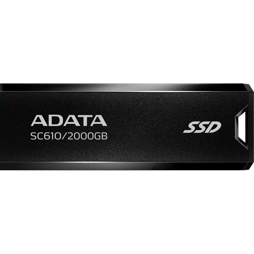Зовнішній SSD накопичувач ADATA SC610 2TB Black (SC610-2000G-CBK/RD) [168833] - фото 2
