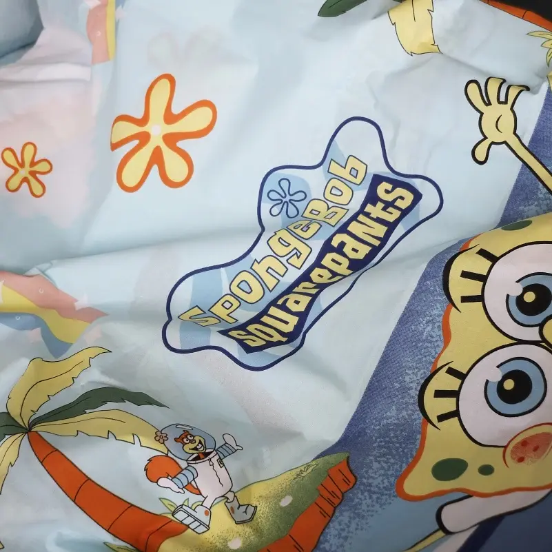 Наволочка MirSon Бязь Kids Time 17-0684-1 Spanch Bob 50х50 см (2200010434101) - фото 4