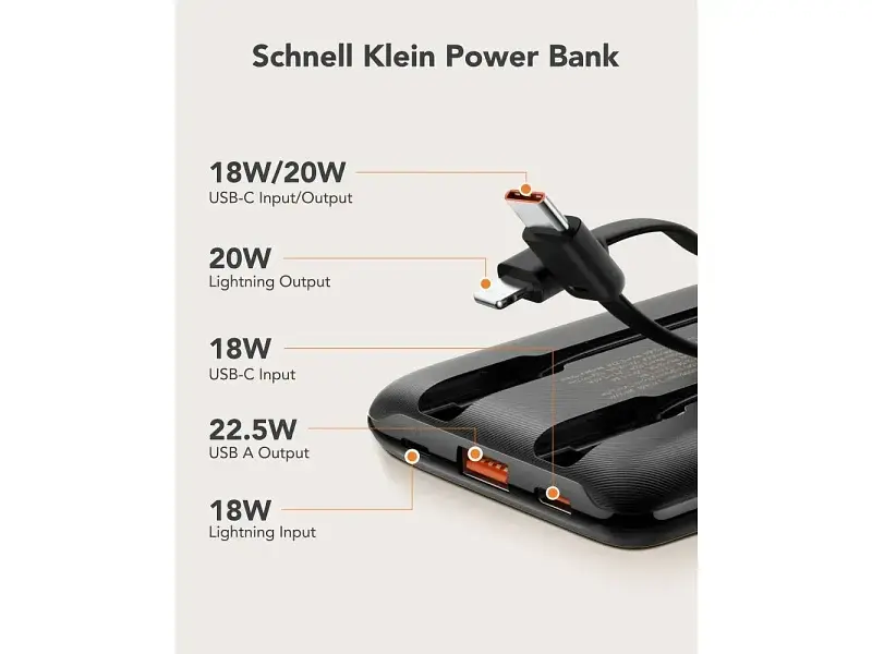 Зовнішній акумулятор (Power Bank) VEGER W1170 10000 mAh Black (VG-W1170) - фото 2