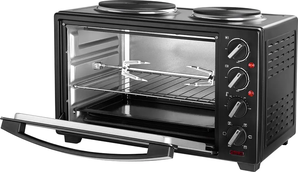 Електродуховка із конфорками ECG ET 32303 Black 30 л - фото 4