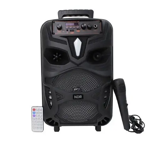 Бездротова Bluetooth колонка NDR-P55 з мікрофоном 8 дюймів - фото 2