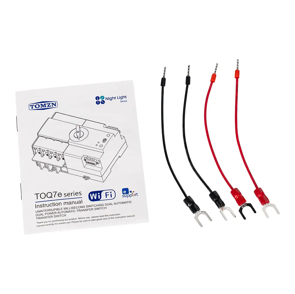Автоматичний перемикач (АВР) під DIN-рейку з Wi-Fi TOMZN TOQ7e-100/2P 100A 2 полюси (51-00119) - фото 10