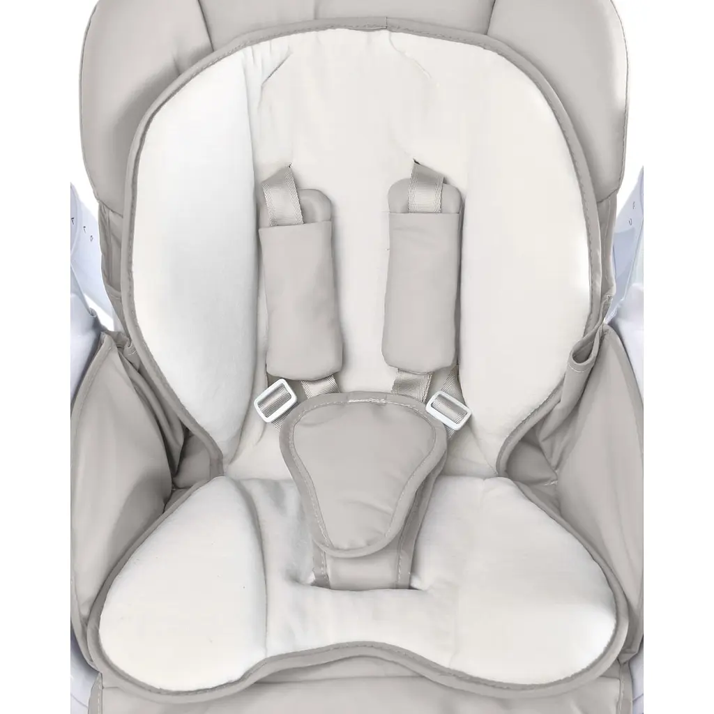 Кресло-качалка + стульчик для кормления Caretero Indigo Light Grey - фото 7