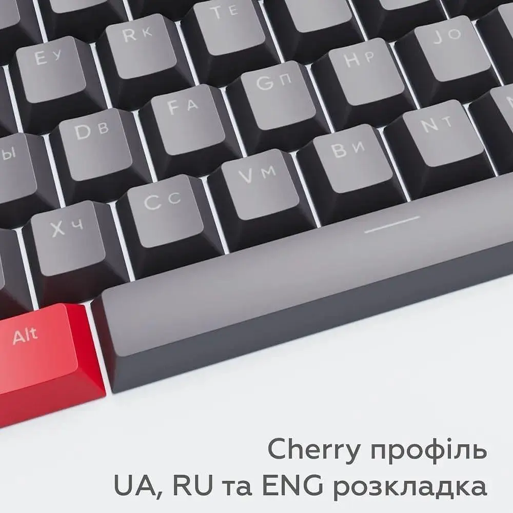 Набір кейкапів Dark Project PBT KS-42 Black-Red (DP-KS-0042) - фото 6