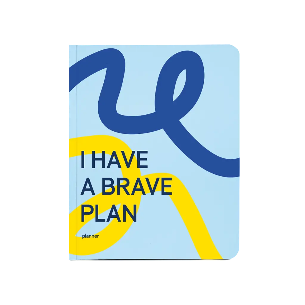 Блокнот для планування "I HAVE A BRAVE PLAN" патріотичний блакитний