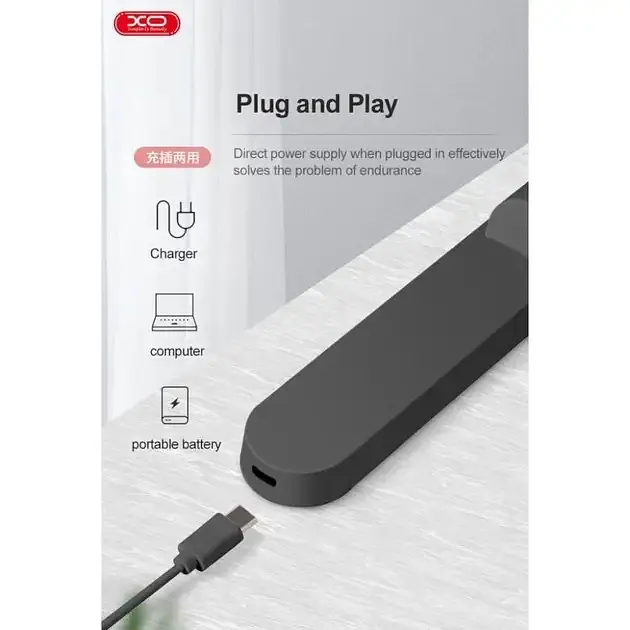 Світильник акумуляторний з пультом XO YH08B чорний - фото 3