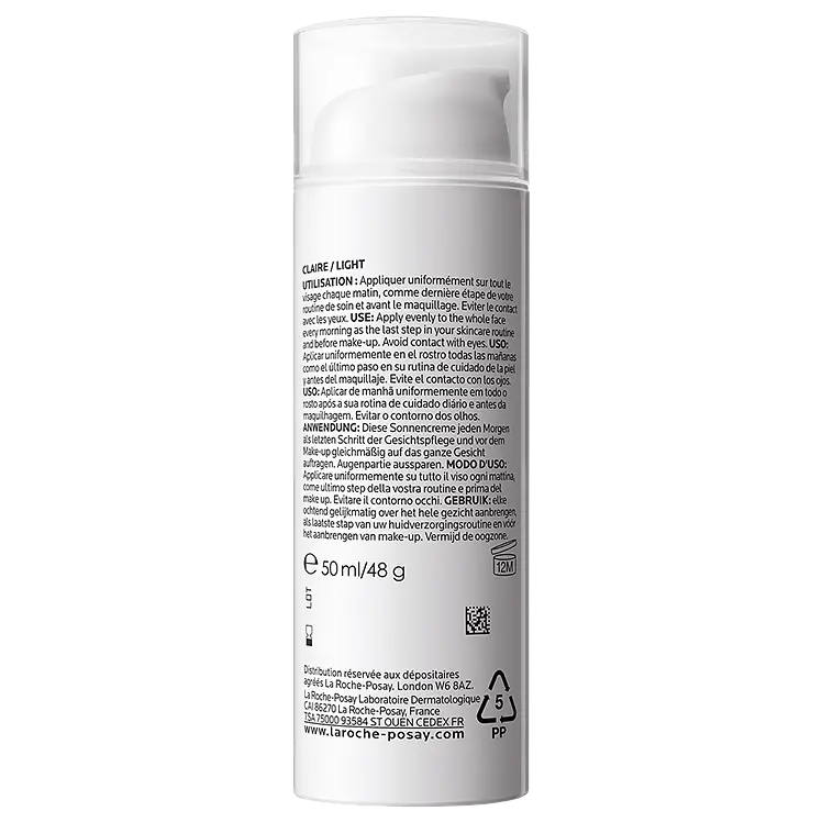 Сонцезахисний коригувальний засіб La Roche-Posay Anthelios Pigment Correct для щоденного догляду за шкірою обличчя схильної до гіперпігментації з тонуючим ефектом SPF 50+ 50 мл (MB460800) - фото 3