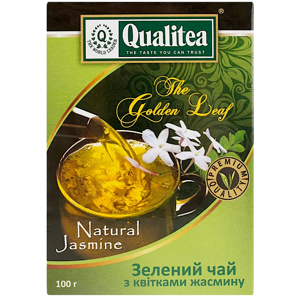 Чай Qualitea зелений натуральний з жасміном 100 г - фото 2
