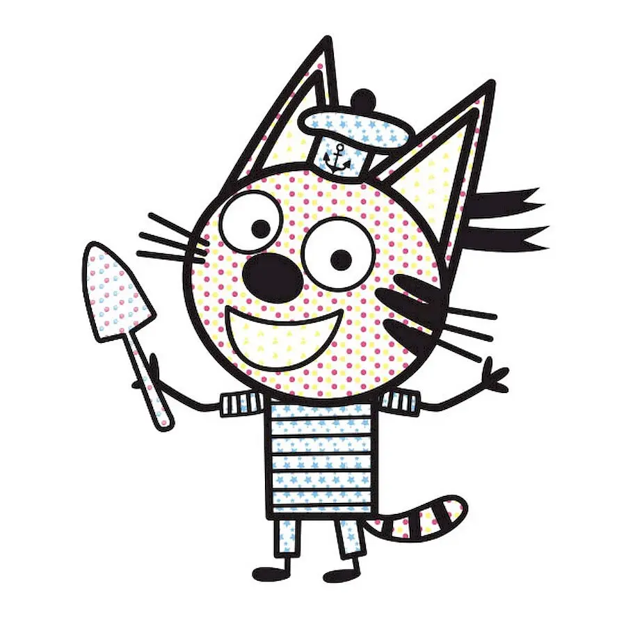 Водяна розмальовка Три Коти. Пляж 1370007 Кольоровий Буль - фото 4