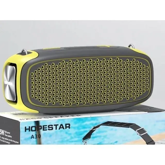 Бездротова акумуляторна Bluetooth 5.0 колонка Bass Boost бумбокс 55W TWS AUX/TF/USB IPX6 Hopestar A30 PRO - фото 13