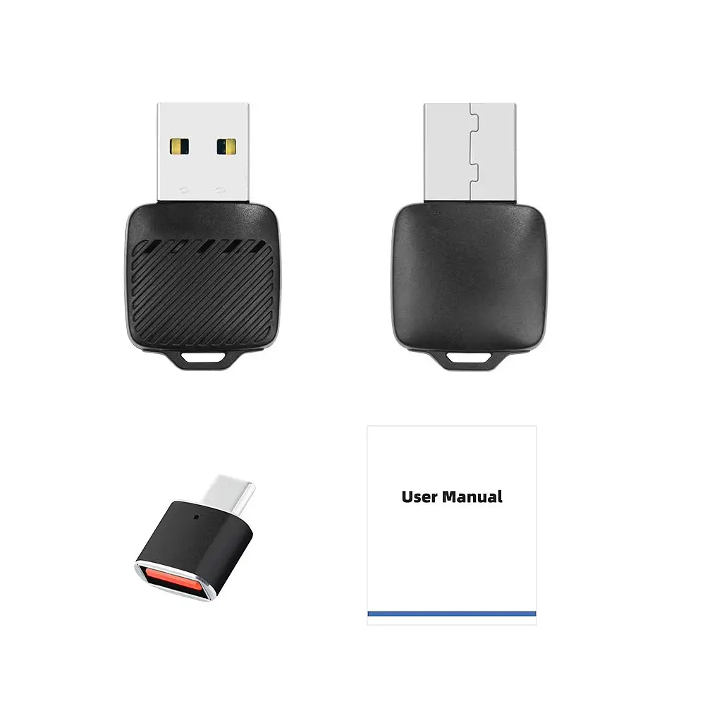 Бездротовий USB міні-адаптер EKIY 2в1 для автомобіля з Apple CarPlay або Android Auto, WiFi 5G, Bluetooth 5.0 (EC03) - фото 11