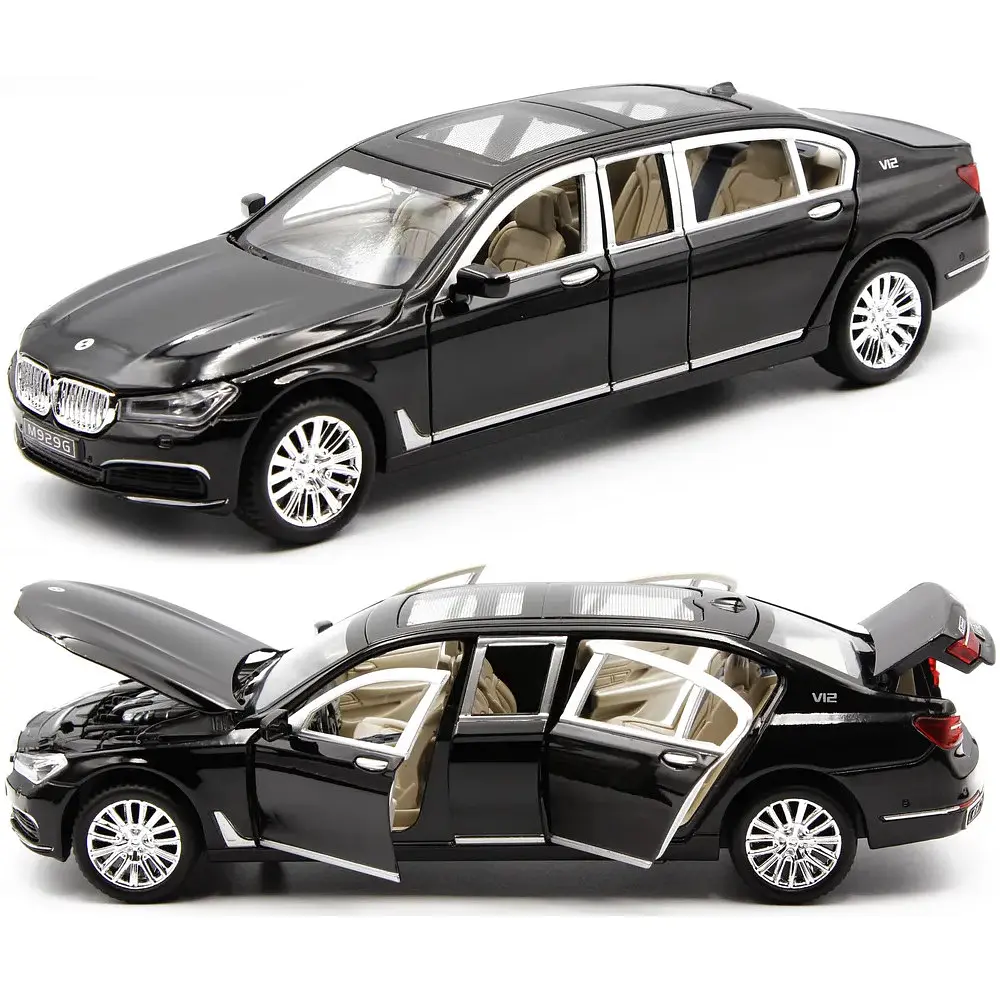 Колекційна металева модель автомобіля АвтоЕксперт BMW 760Li з інерцією, світлом та звуком 1:24 - фото 5