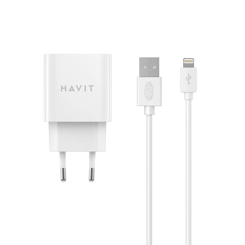 Зарядний пристрій HAVIT HV-ST112 USB з кабелем Lightning HAVIT (27337-000) - фото 2