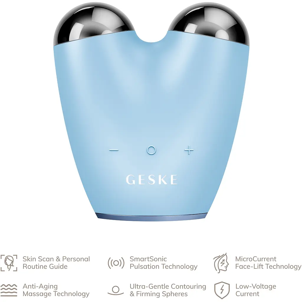 Подтягиватель лица Geske MicroCurrent Face-Lifter 6 в 1 микротоковый аквамарин - фото 4