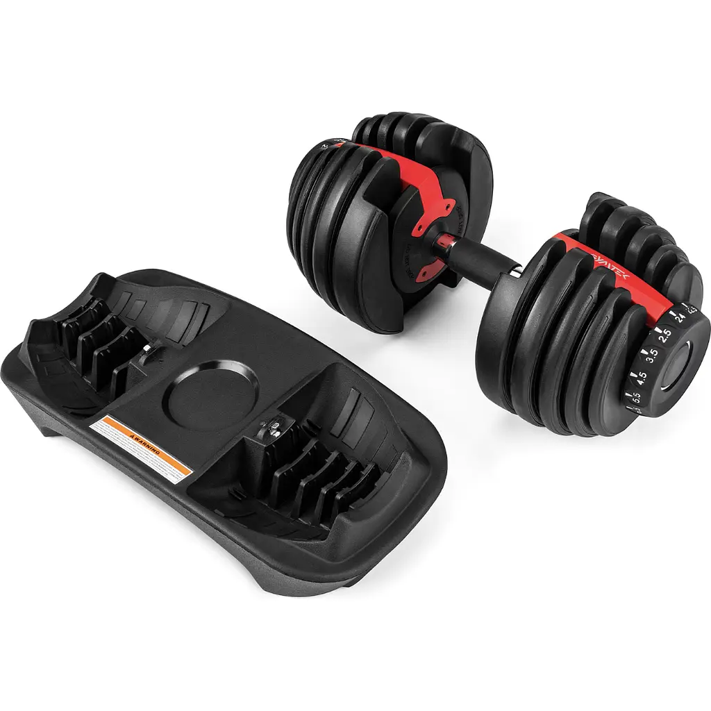 Гантель розбірна регульована Gymtek 2,5-24кг червоний - фото 4