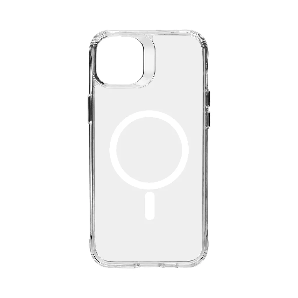 Чехол для Apple iPhone 15 Plus, Clear MagCase, прозрачный, противоударный, магнитный, панель-накладка с поддержкой MagSafe, поддержка беспроводной зарядки магсейф, защита всего корпуса, TPU+PC, ArmorStandart (ARM71053) - фото 2