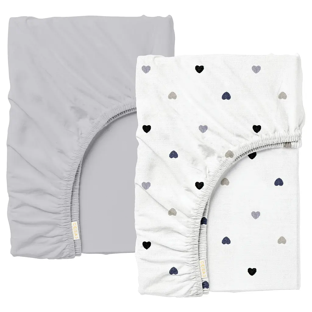 Набір простирадло на резинці 160х200х30 GREY LOVE COSAS (2200000042965)