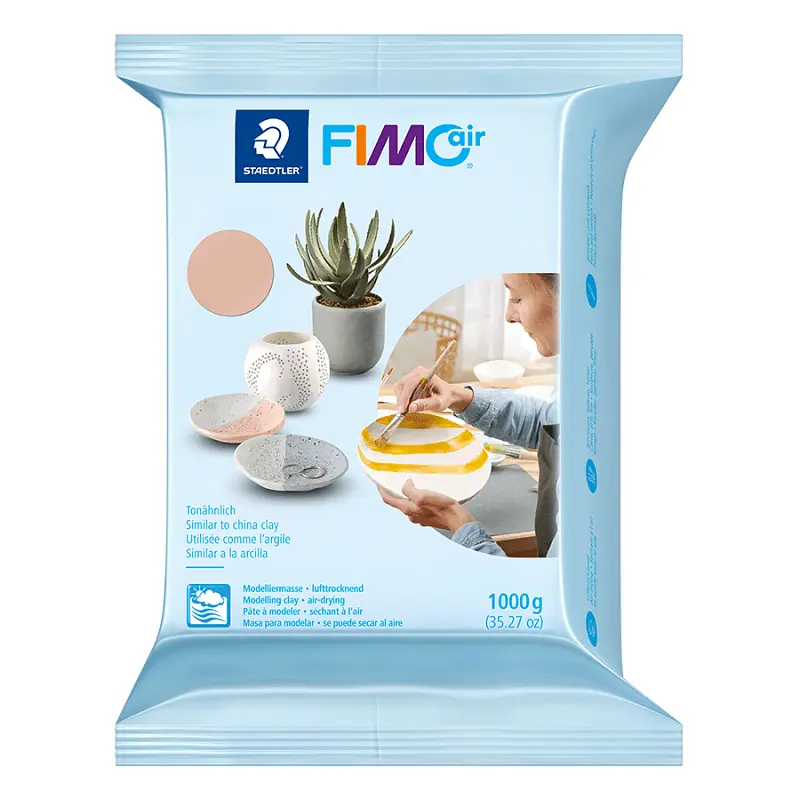 Полімерна глина самозастигаюча FIMO Air, 1 кг., Блідо-Рожева, (8101-43 09)