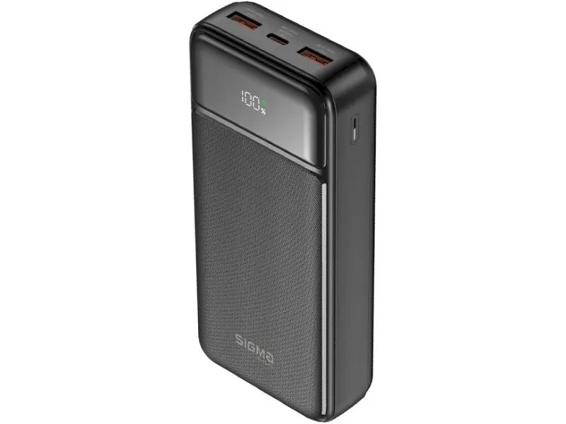 Зовнішній акумулятор (Power Bank) Sigma mobile X-power SI20A4QL 20000mAh Black - фото 2