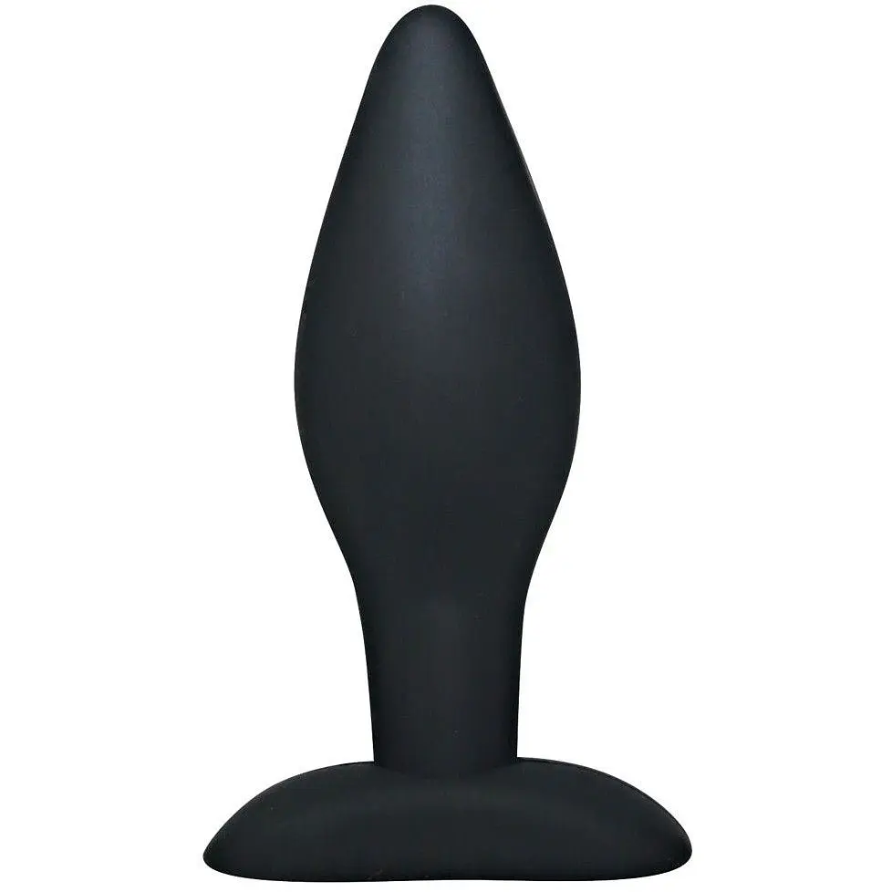 Силіконова анальна пробка Orion Black Velvets Large, 12х4 см, чорний