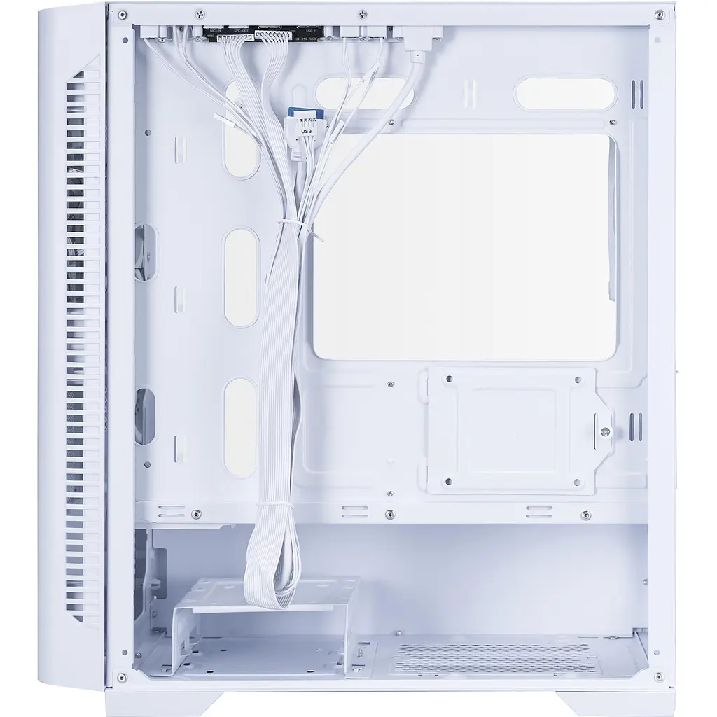 Корпус 1stPlayer D4-M-WH-2F1P-W-1F1-W White (D4-M-WH-2F1P-W-1F1-W) - фото 5