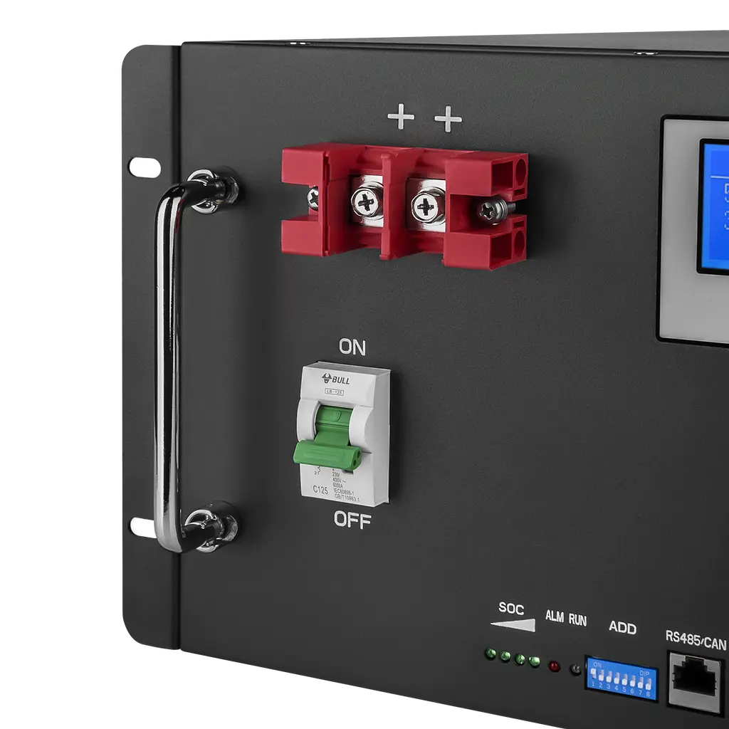 Аккумулятор LP LiFePO4 48V (51,2V) – 100 Ah (5120Wh) (Smart BMS 100A) с LCD RM - фото 5