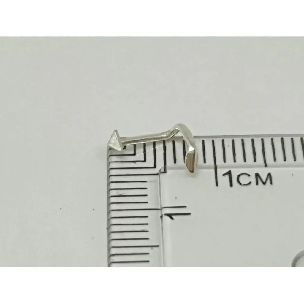 Срібна сережка-пірсинг в ніс Dear. 1021С - фото 2