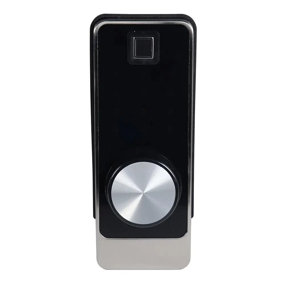 Замок біометричний автономний Trinix TRL-5203BTF Silver Right з Bluetooth, зчитувачем відбитків пальців і карт Mifare (65-00056) - фото 3