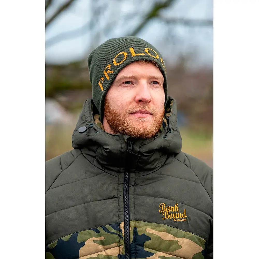 Шапка Prologic Bivy Logo Beanie One size Rifle Green/Orange - фото 2