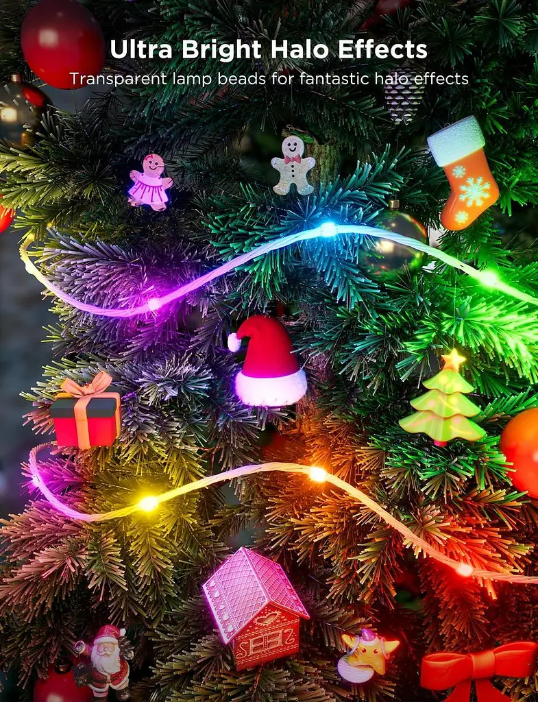 Гірлянда світлодіодна Govee RGBIC 20 м, 200 LED, IP65, керування через додаток - фото 2