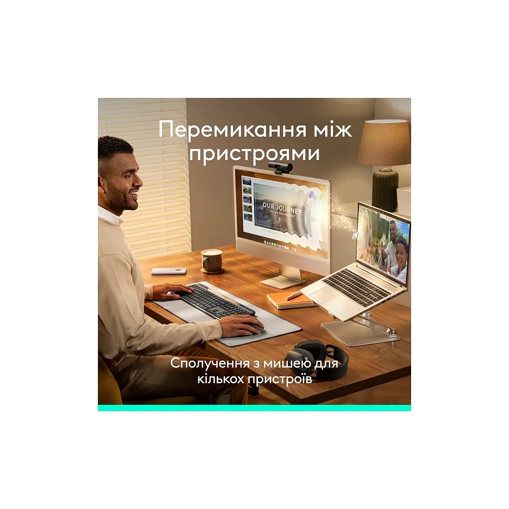 Клавіатура Logitech Slim Solar+ Bluetooth Graphite (920-013764) - фото 11