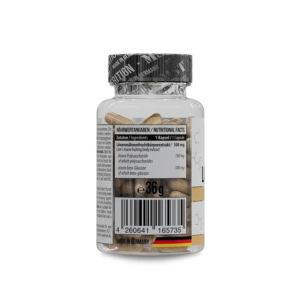 Екстракт гриба їжовик гребінчастий MST Nutrition Lion's Mane Mushroom, 60 капсул для підтримки мозку та нервової системи - фото 2
