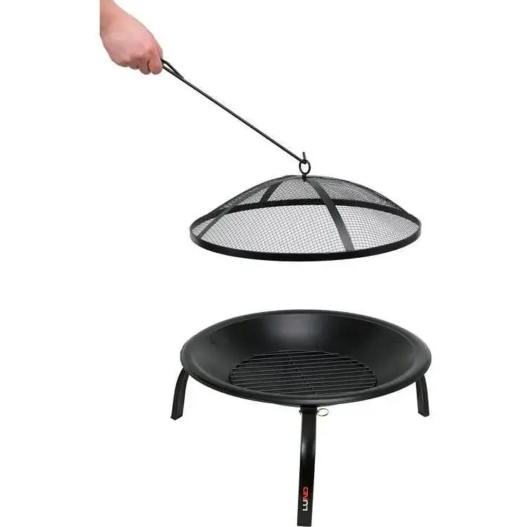 Чаша для огня Lund 56х39 см на 3-х ножках с сетчатой крышкой (99912) - фото 6