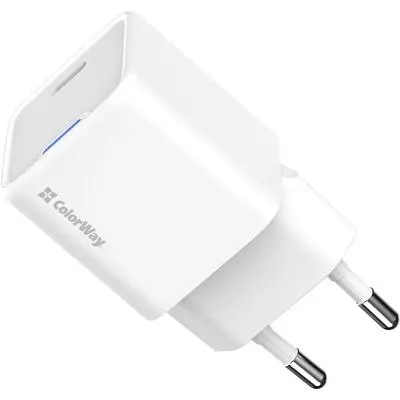 Зарядний пристрій ColorWay GaN Mini 35W PD Port PPS USB-C white (CW-CHS056PD-WT) - фото 4