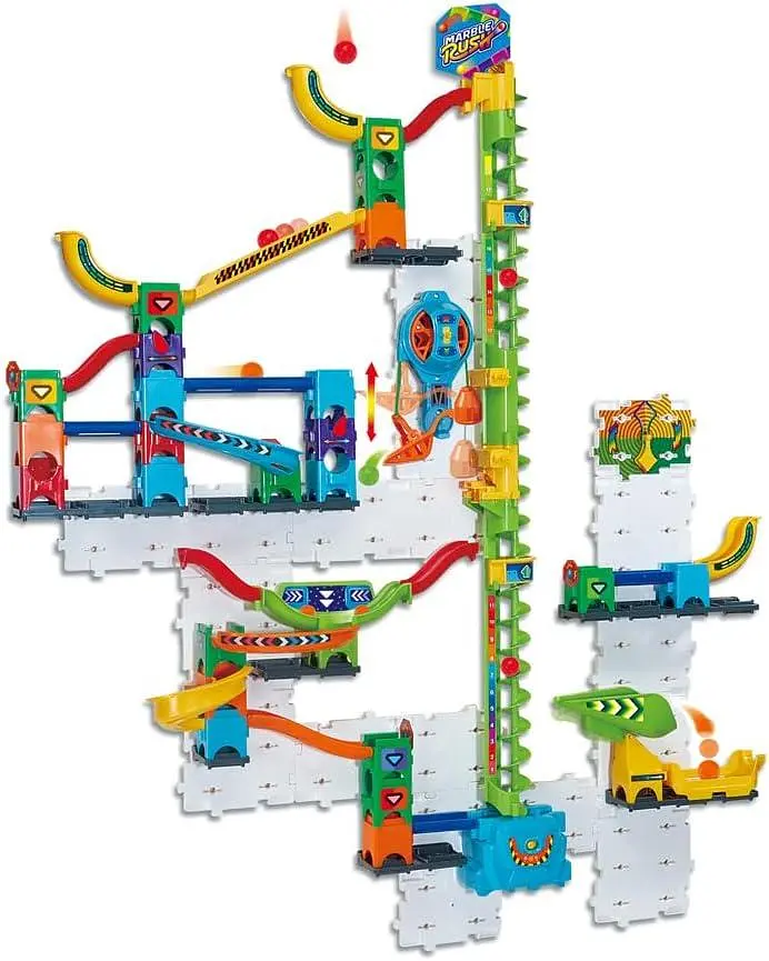 Розвиваючий конструктор лабіринт VTech Marble Rush Ultimate Vertical Run V100E 93 деталі 10 кульок від 4 років (SKU-325) - фото 7