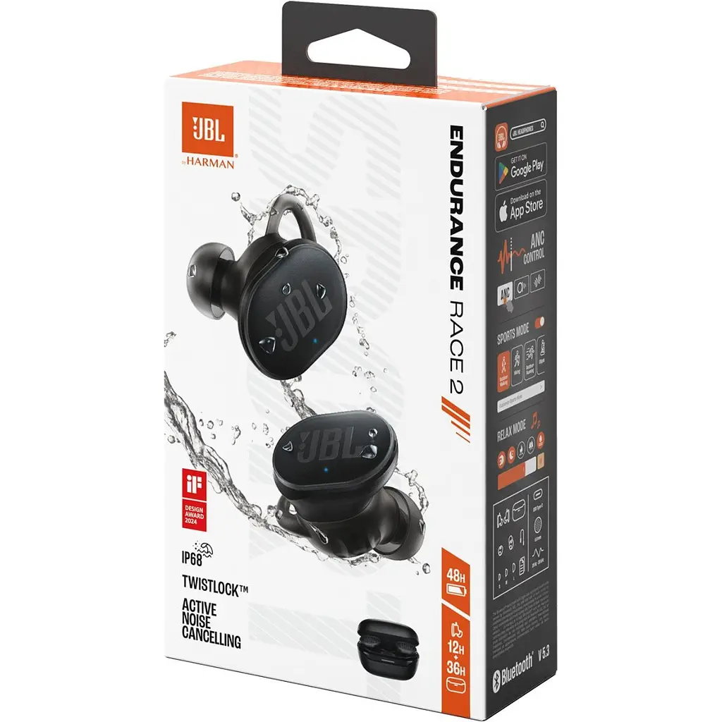 Навушники JBL Endurance Race 2 Black (JBLENDURACE2BLK) [168784] - фото 11